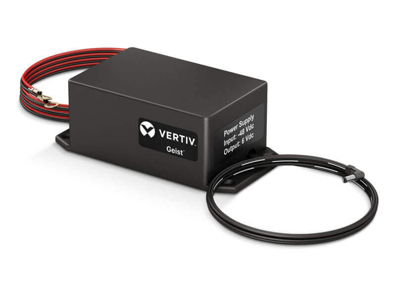 -48V DC Power Supply Vertiv™ Geist™ Environmental Accessory LeftSideView