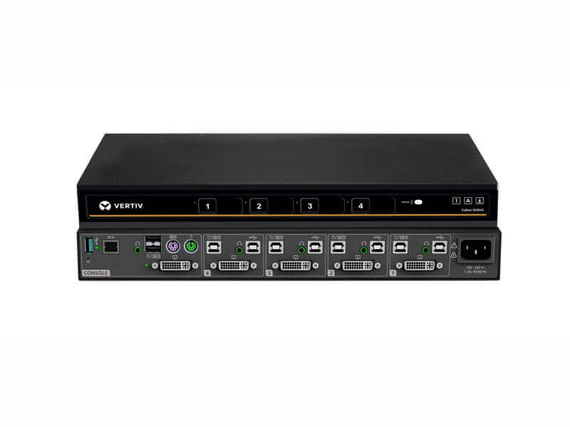Vertiv Cybex SC800 Secure KVM – Switch A 4 Porte Con DPP – Certificato NIAP 4.0 – Singolo Monitor – Protezione Dati E Sicurezza Hardware